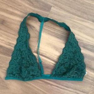 Free People Green Lace Bralette